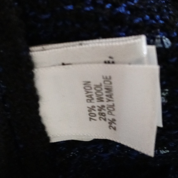 St. John Navy Blue Textured Tweed Midi Skirt - Picture 5 of 7